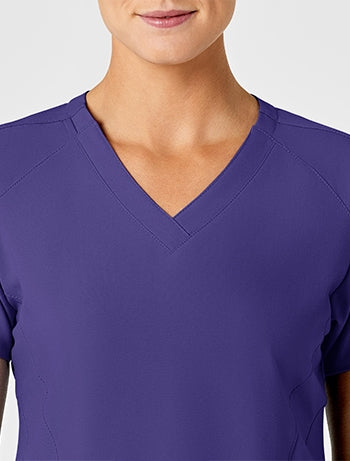 WonderWink - W123 Women's Stylized V-neck Scrub Top. 6155