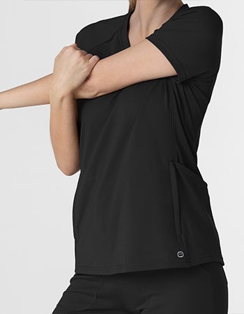 WonderWink - RENEW Knit Women's Flex-n-Reach V-Neck Raglan Scrub Top. 6259