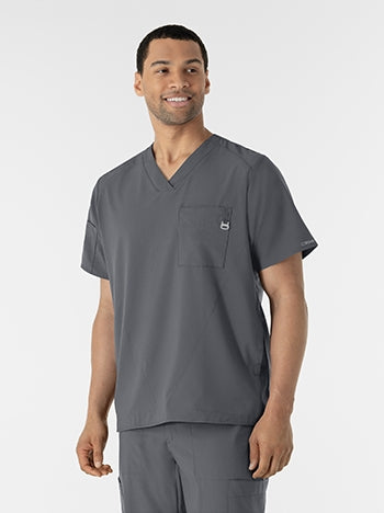 WonderWink - W123 Men's V-neck Scrub Top. 6355