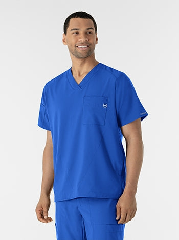 WonderWink - W123 Men's V-neck Scrub Top. 6355