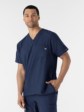WonderWink - W123 Men's V-neck Scrub Top. 6355