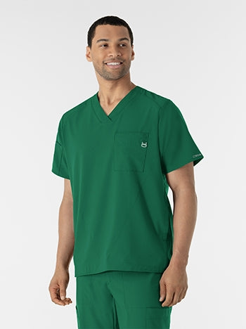 WonderWink - W123 Men's V-neck Scrub Top. 6355
