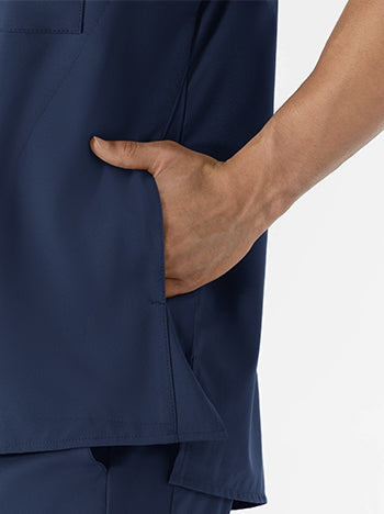 WonderWink - W123 Men's V-neck Scrub Top. 6355