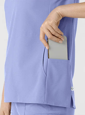 WonderWink - RENEW Women's Mandarin Collar Scrub Top. 6734