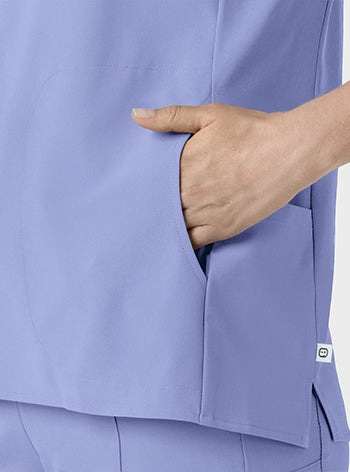 WonderWink - RENEW Women's Mandarin Collar Scrub Top. 6734