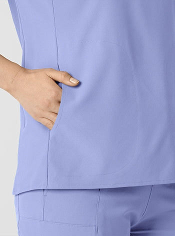 WonderWink - RENEW Women's Mandarin Collar Scrub Top. 6734