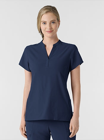 WonderWink - RENEW Women's Mandarin Collar Scrub Top. 6734