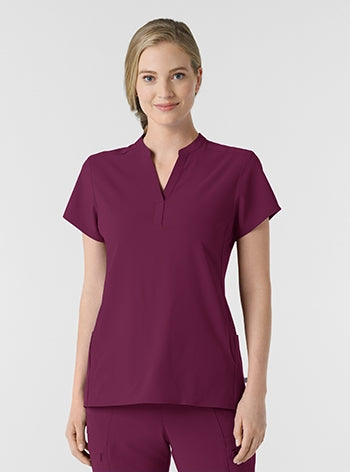 WonderWink - RENEW Women's Mandarin Collar Scrub Top. 6734