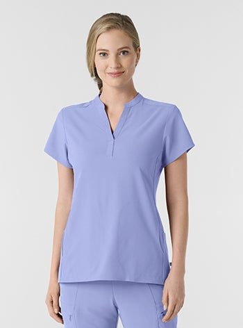 WonderWink - RENEW Women's Mandarin Collar Scrub Top. 6734