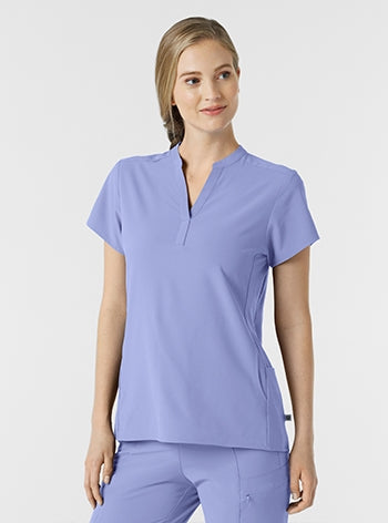 WonderWink - RENEW Women's Mandarin Collar Scrub Top. 6734