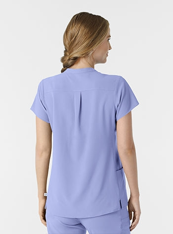 WonderWink - RENEW Women's Mandarin Collar Scrub Top. 6734