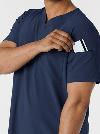 WonderWink - RENEW Men's V-Neck 5 Pocket Scrub. 6834