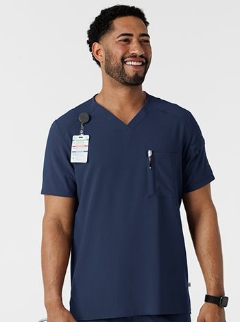 WonderWink - RENEW Men's V-Neck 5 Pocket Scrub. 6834