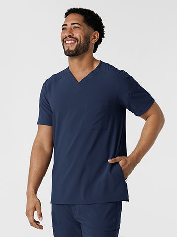 WonderWink - RENEW Men's V-Neck 5 Pocket Scrub. 6834