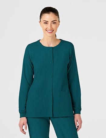 WonderWink - W123 Women's Crew Neck Warm-Up Jacket. 8155