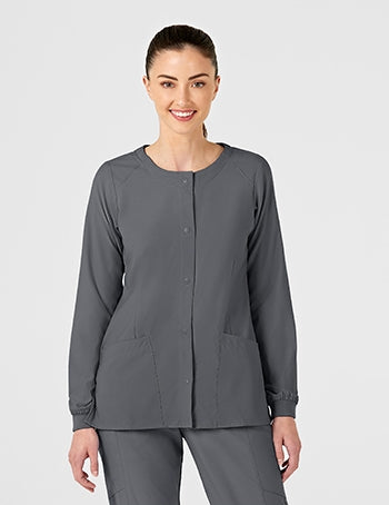 WonderWink - W123 Women's Crew Neck Warm-Up Jacket. 8155