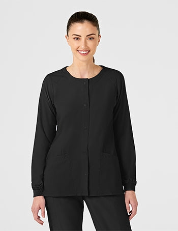 WonderWink - W123 Women's Crew Neck Warm-Up Jacket. 8155