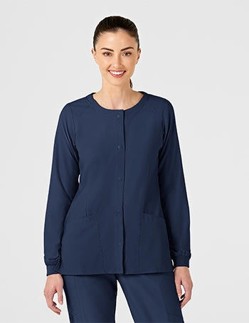 WonderWink - W123 Women's Crew Neck Warm-Up Jacket. 8155