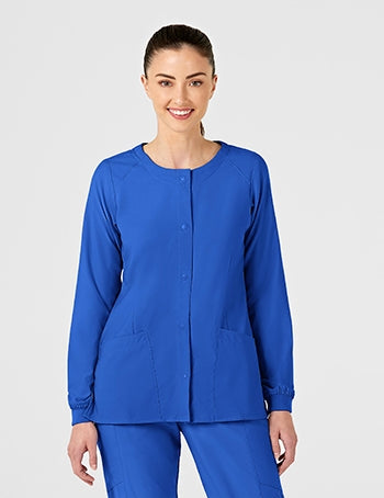 WonderWink - W123 Women's Crew Neck Warm-Up Jacket. 8155