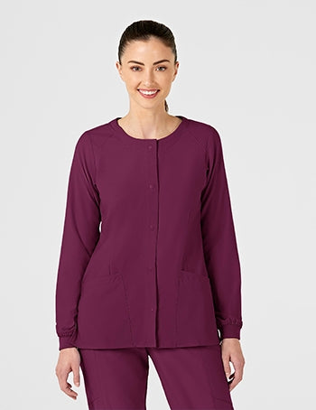 WonderWink - W123 Women's Crew Neck Warm-Up Jacket. 8155