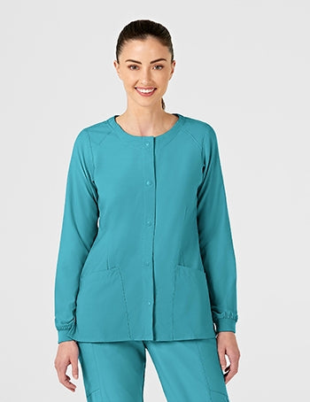 WonderWink - W123 Women's Crew Neck Warm-Up Jacket. 8155