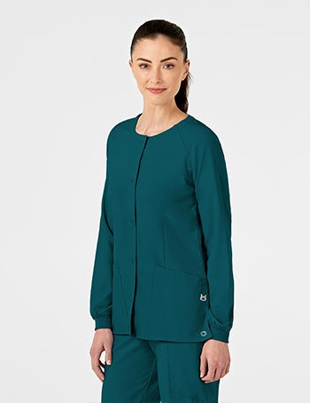 WonderWink - W123 Women's Crew Neck Warm-Up Jacket. 8155