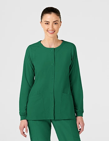 WonderWink - W123 Women's Crew Neck Warm-Up Jacket. 8155