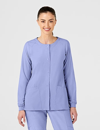 WonderWink - W123 Women's Crew Neck Warm-Up Jacket. 8155