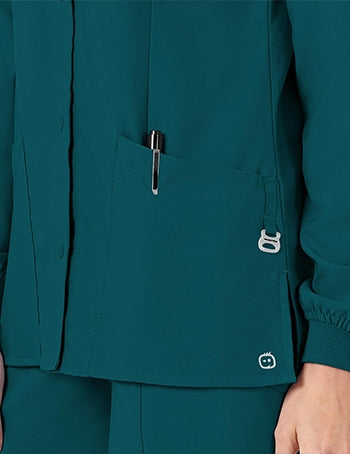 WonderWink - W123 Women's Crew Neck Warm-Up Jacket. 8155