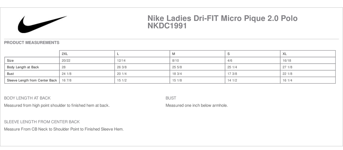 Nike - Ladies' Dri-FIT Polo 2.0. NKDC1991
