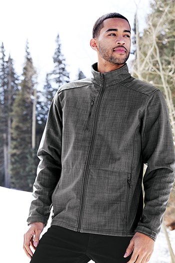 New Men Crosshatch Winter Lined Polyester Jacket Zip Button Water Resistant Coat 